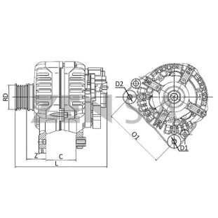 Alternador Chevrolet Corsa 1994 a 2012 - Zen