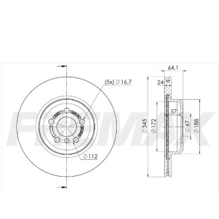 Disco Freio Bmw X5 2020 - Traseiro - Fremax