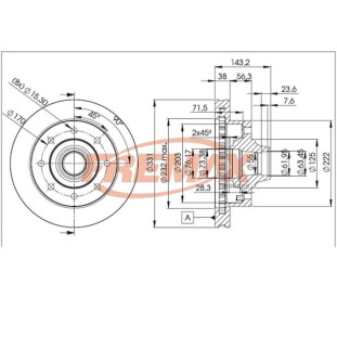 Disco de Freio Ventilado Ford F250 1999 a 2003 - Esquerdo ou Direito / Dianteiro - Fremax