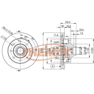 Disco de Freio Ventilado Ford F250 2003 a 2011 - Esquerdo ou Direito / Dianteiro - Fremax