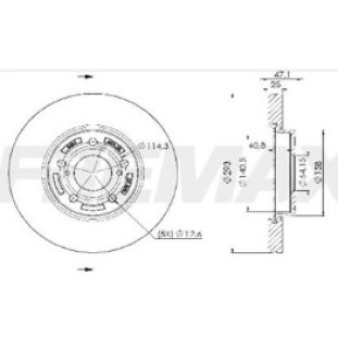 Disco de Freio Ventilado Honda Hr-v 2016 a 2021 - Esquerdo ou Direito / Dianteiro - Fremax