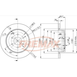 Disco de Freio Ventilado Nissan Pathfinder 2005 a 2009 - Esquerdo ou Direito / Traseiro - Fremax