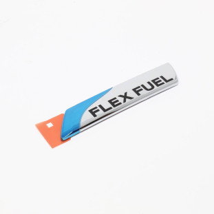 Emblema Flex Fuel Nissan March 2012 a 2014 - Traseiro - Original