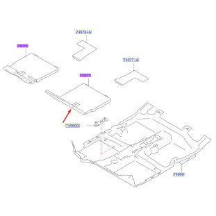 Isolador de Ruido Assoalho Nissan March 2015 a 2020 - Esquerdo / Dianteiro - Original