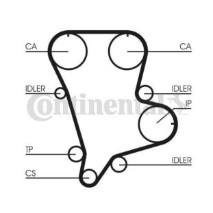 Kit Correia Hyundai Terracan 2003 a 2006 - Continental 