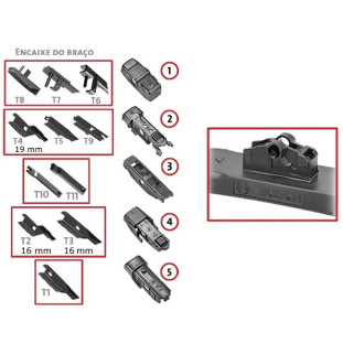 Palheta Limpador Parabrisa AeroTwin 20 Polegadas Bmw X5 2011 a 2013 - Dianteiro - Bosch