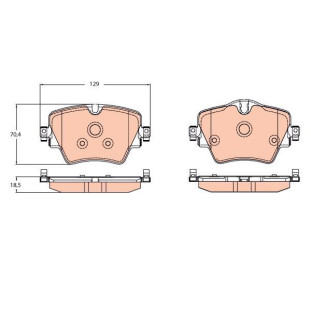 Pastilha Freio Bmw X3 2013 a 2021 - Dianteiro - TRW