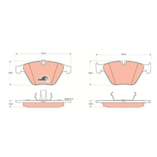 Pastilha Freio Bmw 325i 2004 a 2012 - Dianteiro - TRW