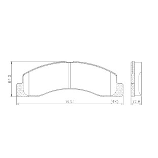 Pastilha de Freio Ford F250 1999 a 2011 - Dianteiro - LonaFlex