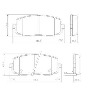 Pastilhas de Freio Kia Picanto 2006 a 2011 - Dianteiro - Fras-le