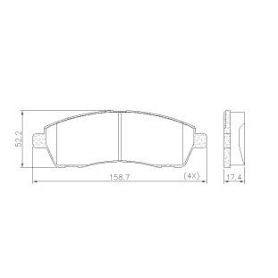 Pastilhas de Freio Ford F250 1999 a 2002 - Traseiro - Fras-le