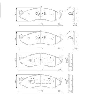 Pastilhas de Freio Jeep Wrangler 1992 - Dianteiro - Fras-le