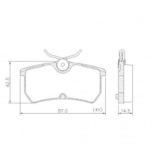 Pastilhas de Freio Ford Focus 2001 a 2011 - Traseiro - Fras-le