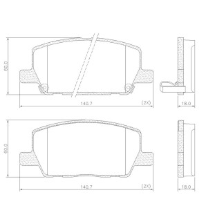 Pastilhas de Freio Chevrolet Tracker 2017 a 2022 - Dianteiro - Fras-le