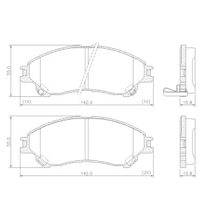 Pastilhas de Freio Suzuki Vitara 2017 a 2021 - Dianteiro - Fras-le