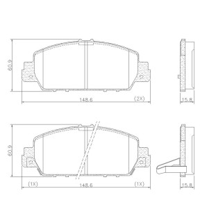 Pastilhas de Freio Antirruído Honda Hr-v 2016 a 2020 - Dianteiro - Fras-le