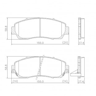 Pastilhas de Freio Antirruído Honda Cr-v 2008 a 2011 - Dianteiro - Fras-le