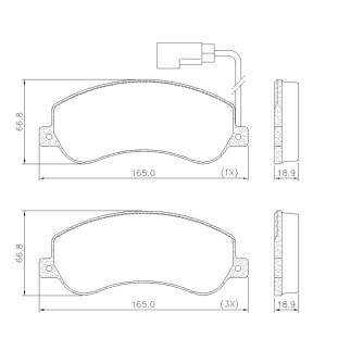 Pastilhas de Freio Antirruído Ford Transit 2009 a 2014 - Dianteiro - Fras-le