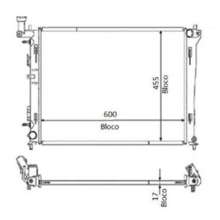 Radiador Hyundai I30 2010 a 2012 - Visconde