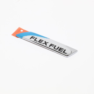 Emblema Flex Fuel Nissan March 2012 a 2014 - Traseiro - Original