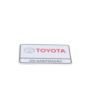 Etiqueta Oxy Sanitização Toyota Camry 1993 a 2020 - Esquerdo ou Direito / Dianteiro ou Traseiro / Interno - Original