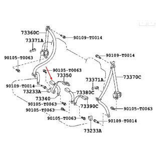 Fecho Cinto Segurança Toyota Hilux Sw4 2012 a 2015 - Direito / Traseiro - Original