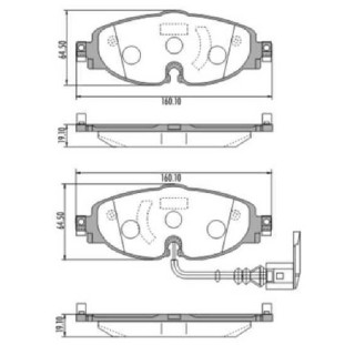 Pastilha de Freio Cerâmica Antirruído Volkswagen Jetta 2007 a 2019 - Dianteiro - Fras-le