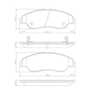 Pastilhas de Freio Kia Sportage 1999 a 2003 - Dianteiro - Fras-le