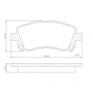 Pastilhas de Freio Subaru Forester 1998 a 2005 - Dianteiro - Fras-le