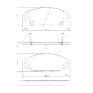 Pastilhas de Freio Honda Civic 2007 a 2011 - Dianteiro - Fras-le