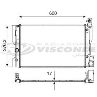 Radiador Toyota Corolla 2001 a 2013 - Visconde
