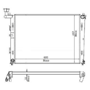 Radiador Hyundai I30 2010 a 2012 - Visconde
