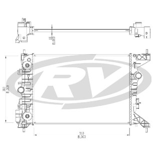 Radiador Chevrolet Cobalt 2017 a 2019 - Visconde