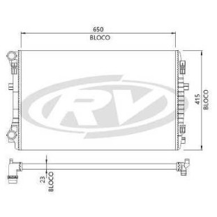 Radiador Volkswagen T Cross 2020 a 2021 - Visconde