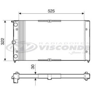 Radiador Volkswagen Quantum 1991 a 1994 - Visconde