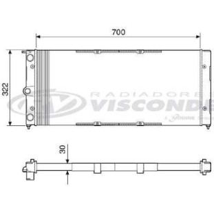 Radiador Volkswagen Quantum 1991 a 1994 - Visconde