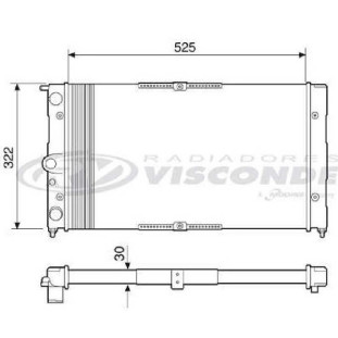 Radiador Volkswagen Quantum 1995 a 2002 - Visconde