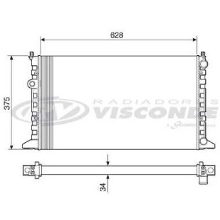 Radiador Volkswagen Gol 1994 a 1998 - Visconde