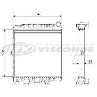 Radiador Volkswagen Parati 1997 a 2001 - Visconde