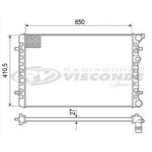 Radiador Volkswagen Bora 2001 a 2011 - Visconde